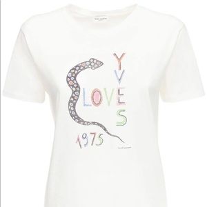 Saint Laurent t shirt worn once still in brand new condition size L